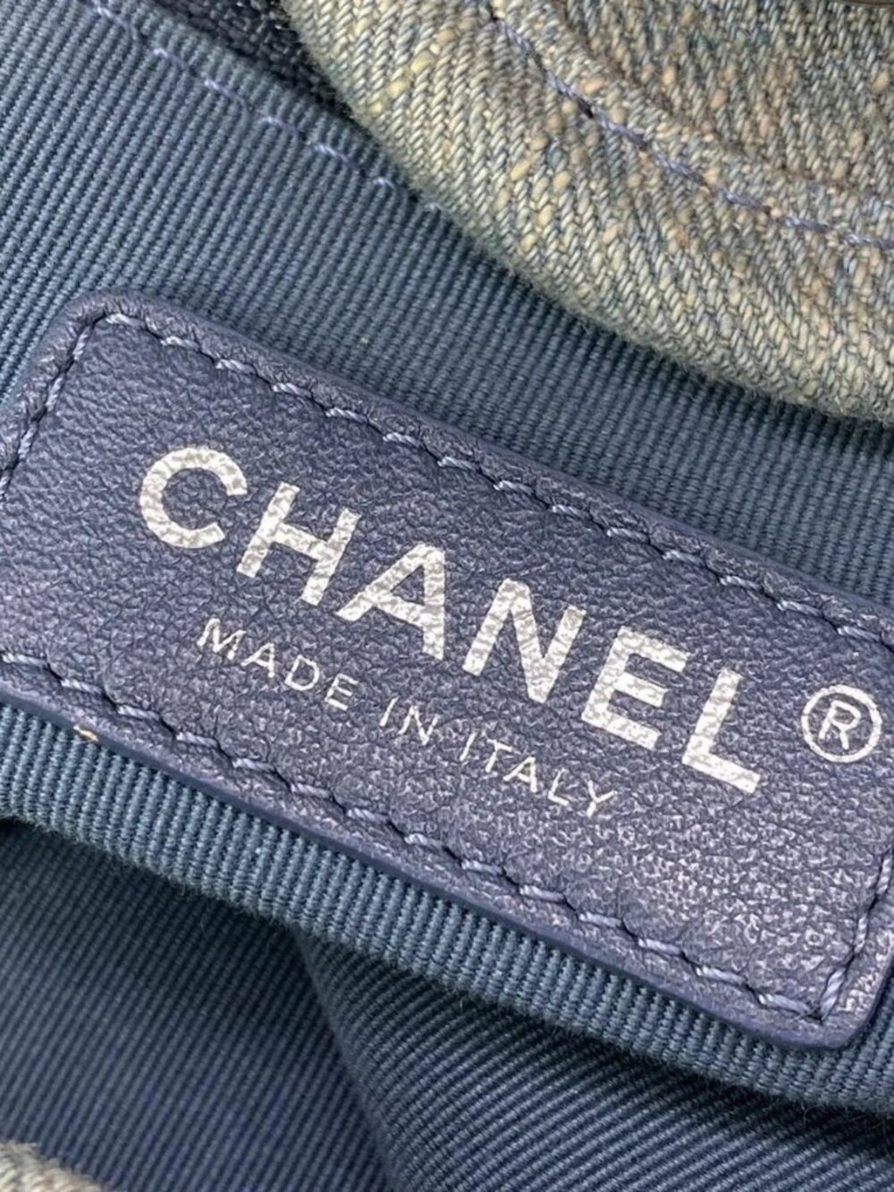 CHANEL Deauville Line A66941 Light Blue Denim Tote Bag - Picture 15 of 16